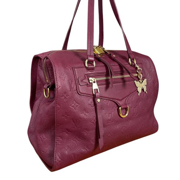 LOUIS VUITTON Aurore Empreinte Bag Satchel Handbag Monogram Leather LV Auth - Picture 13 of 16